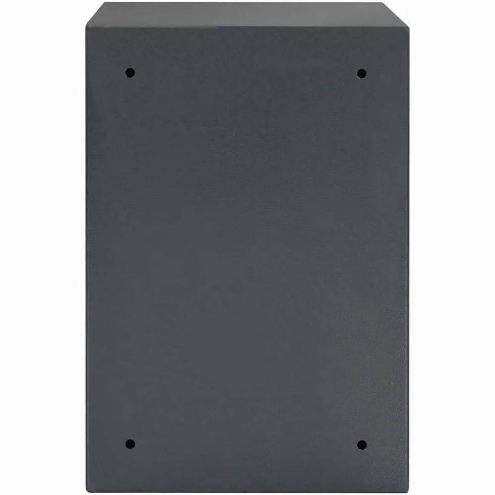 Cassaforte elettronica per mobili, 35 x 31 x 50 cm, in acciaio, con serratura a combinazione, cassaforte digitale per documenti per ufficio e casa, grigio scuro