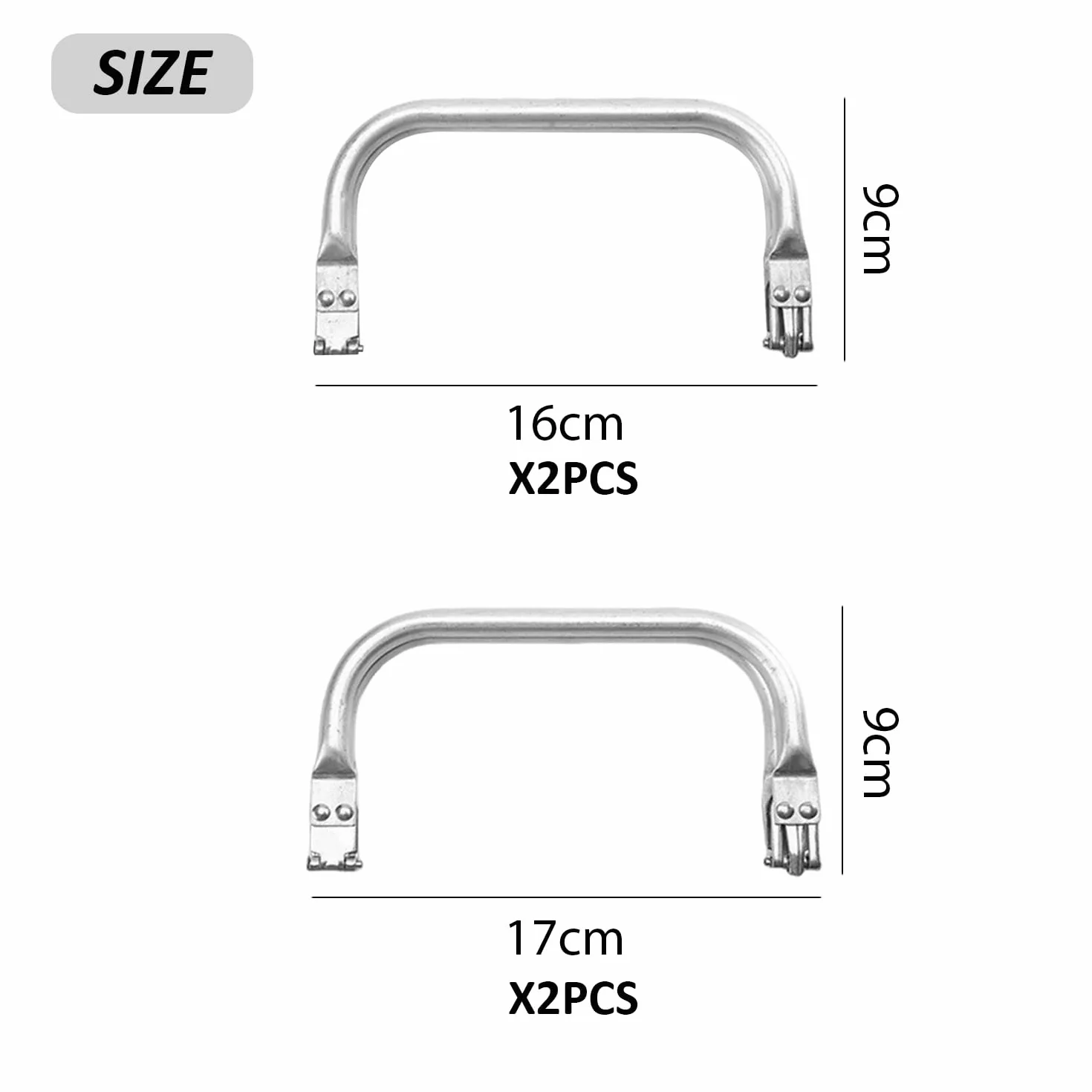 4 pezzi cornici per borse in alluminio, accessori per la produzione di borse, accessori fai da te, kit fai da te, strumenti fai da te