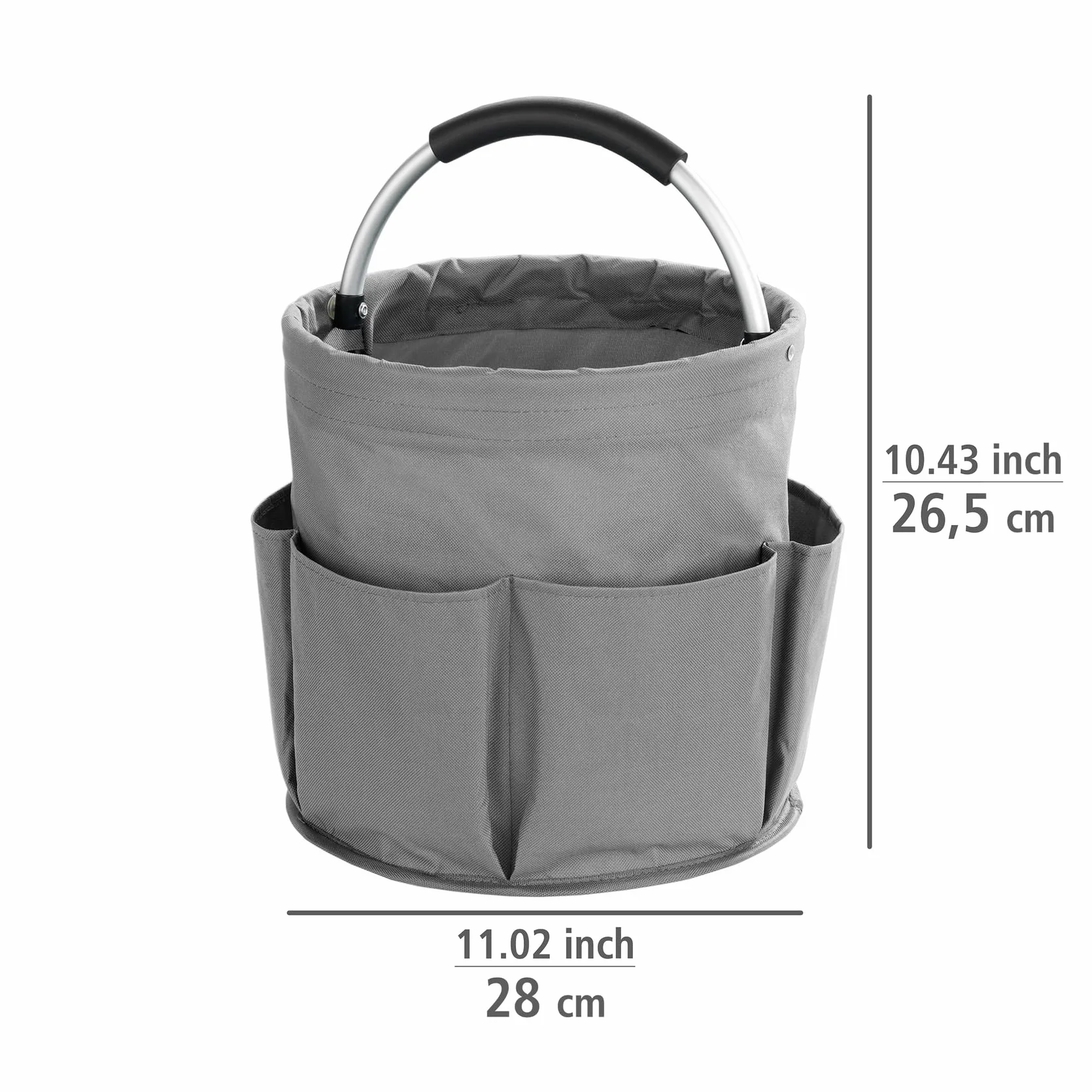 WENKO Organizer 6 scomparti Ø 28 x 26,5 cm antracite