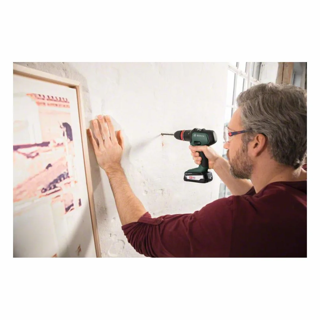 Bosch Trapano Battente-Avvitatore a Batteria AdvancedImpact 18, 1 Batteria, Sistema a 18 V, con Accessori, in Scatola di Cartone