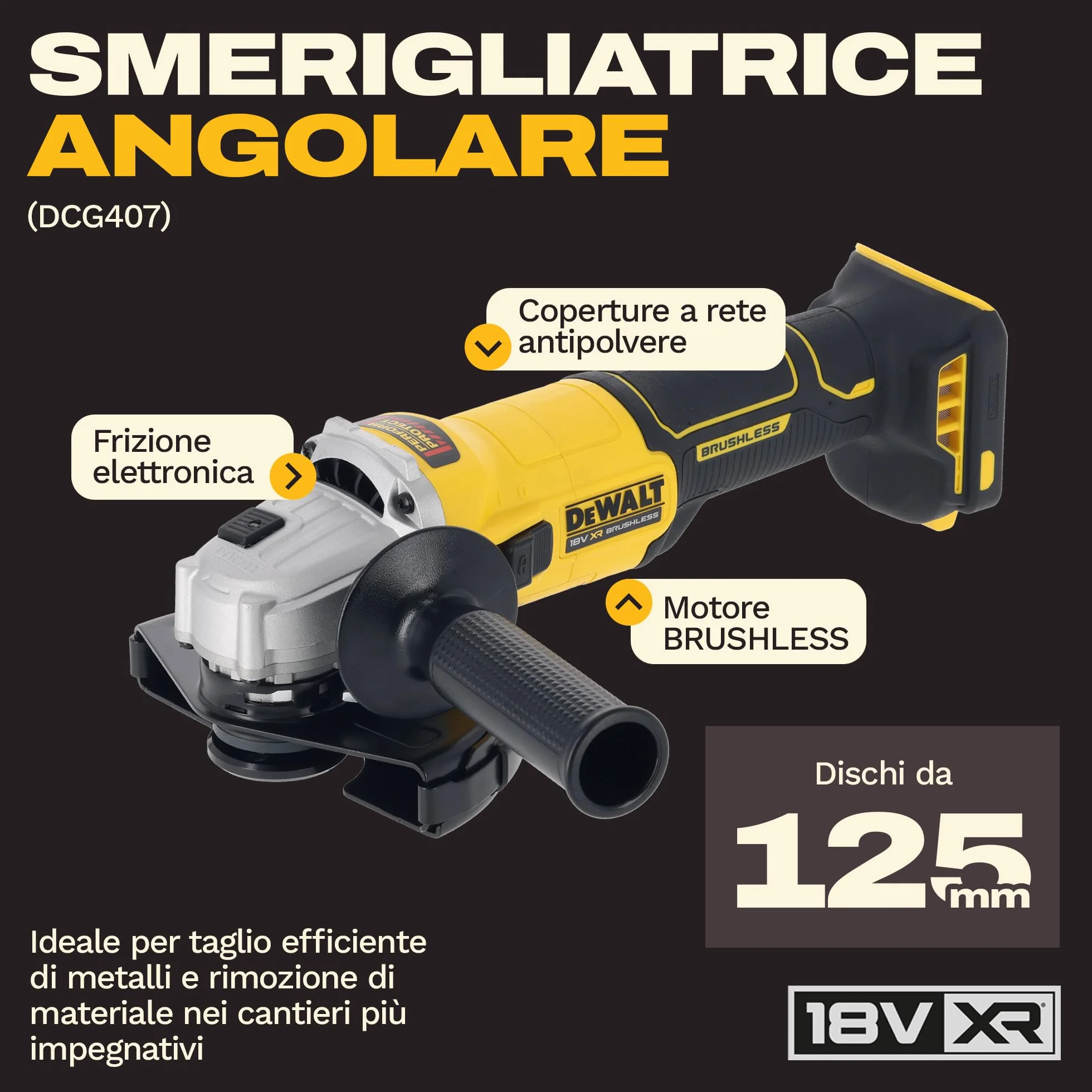 DEWALT Kit Combo 18V 4PC con 3 batterie 4Ah DCK424M3-QW