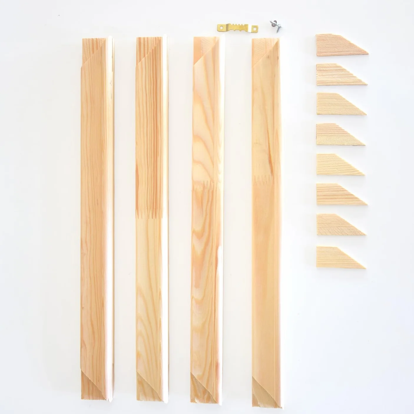 Barelle di Tela - Telaio in Legno Massello per Tela - Barella d'Arte Fai-da-Te, Legno di Pino Naturale per Quadri, Pittura 50X40