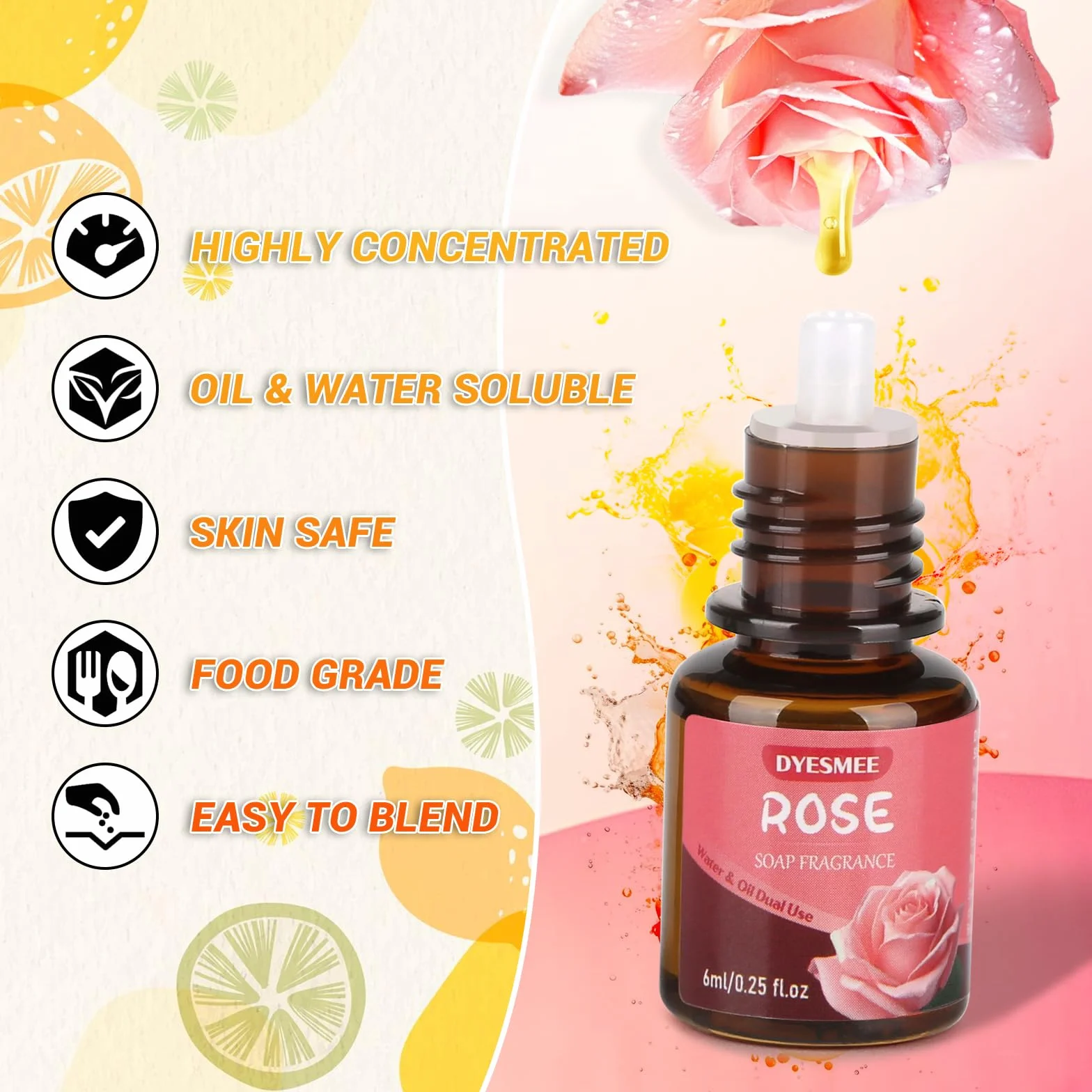 Olio profumato per sapone, olio profumato per la produzione di sapone, aroma di sapone di qualità alimentare, set di oli profumati liquidi per bombe da bagno fai da te, muco, candele, lozioni