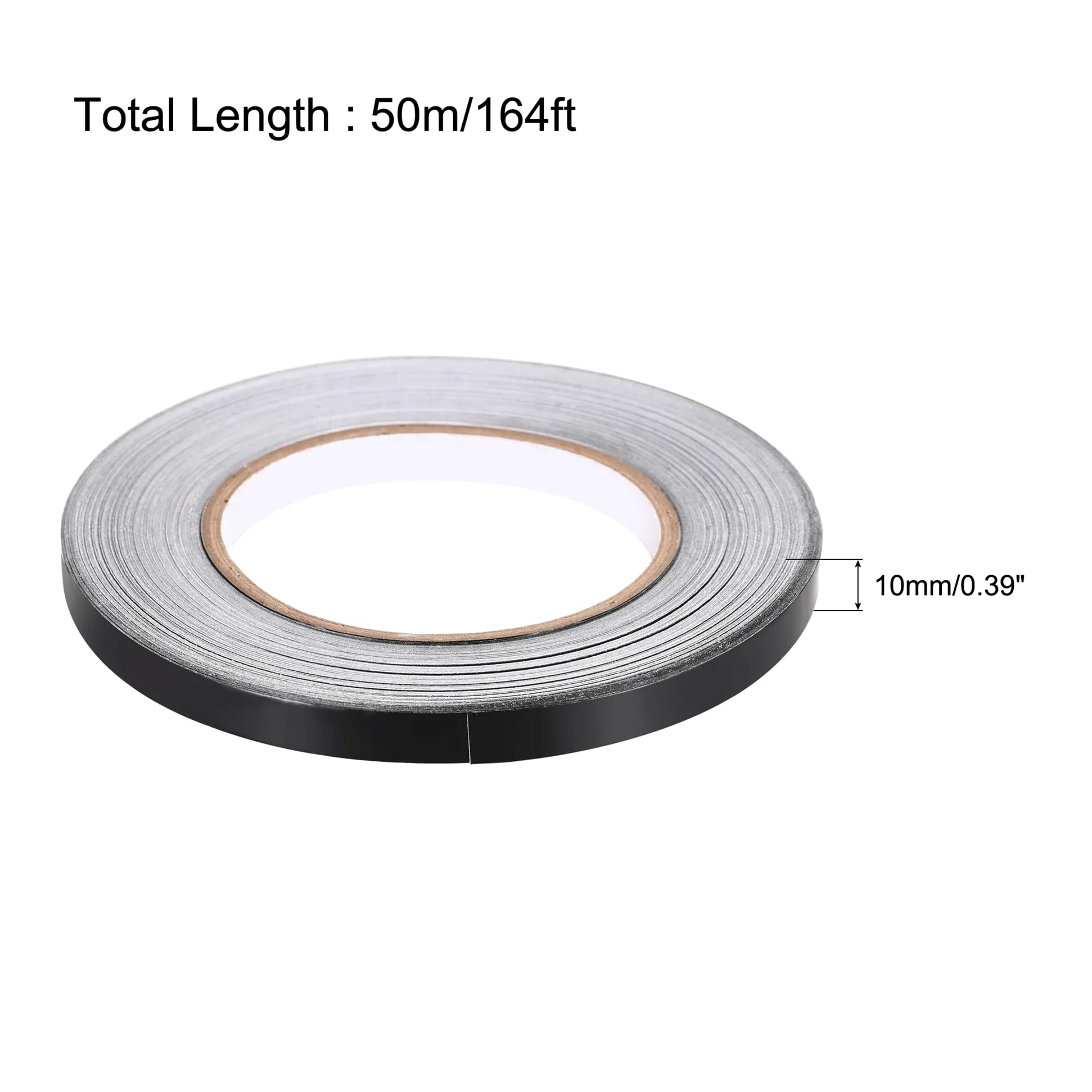 Rotolo di nastro in foglio di alluminio, Nastro isolante in foglio di alluminio autoadesivo nero for sigillatura ad alta temperatura 10-55 mm | 55mm