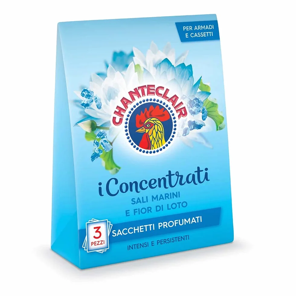 Chanteclair Sacchetti Profumati Sali Marini e Fior di Loto Profumo Intenso Persistente per Armadi