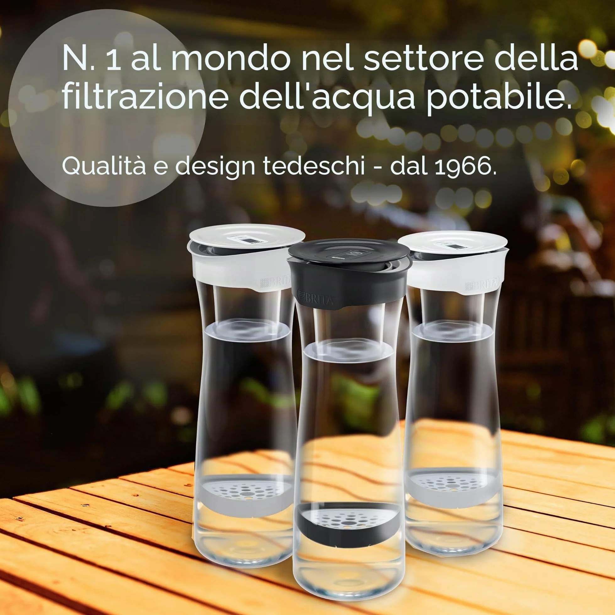 BRITA Bottiglia filtrante 1,3L MicroDisc riduce PFAS cloro microparticelle