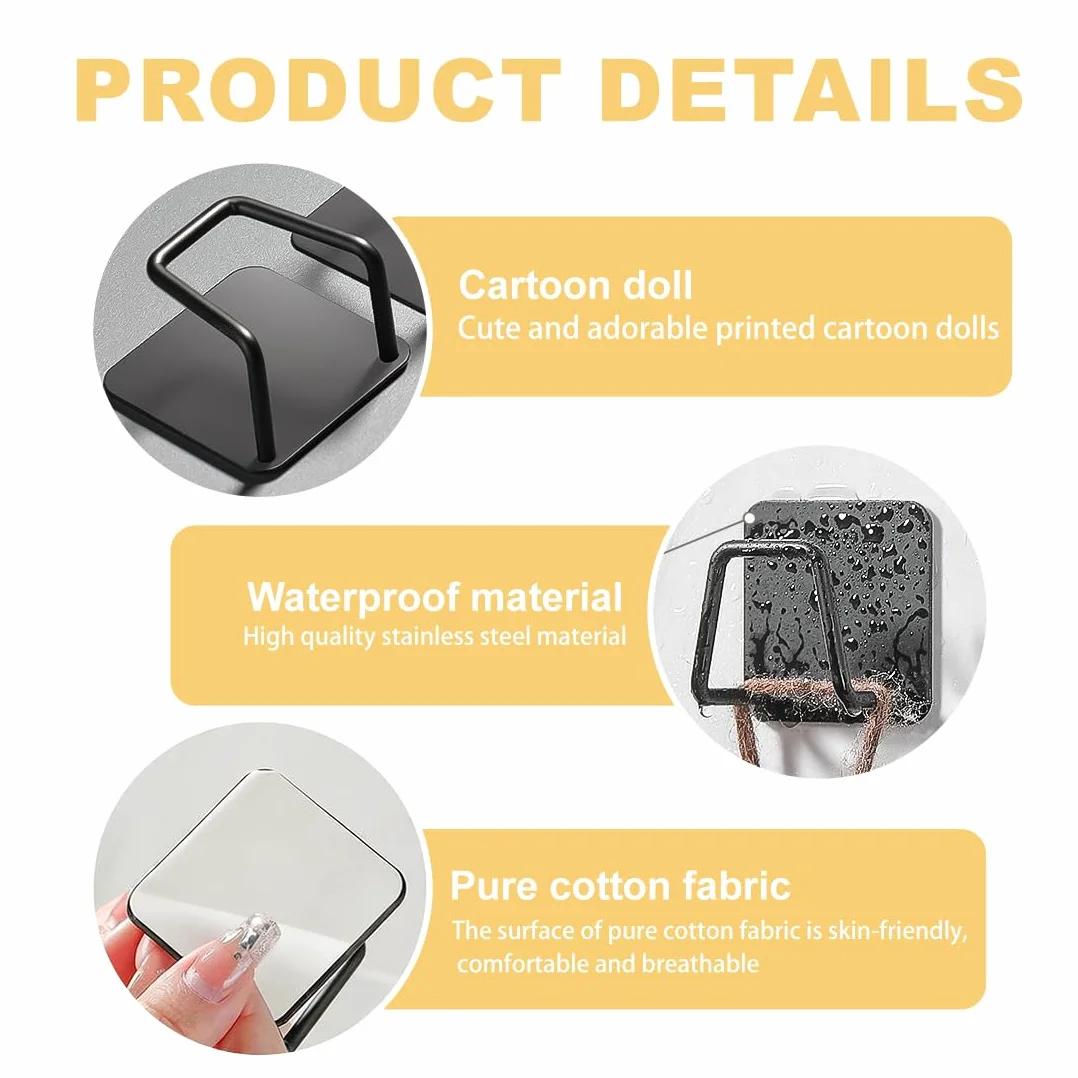 2 Pz Portaspugna Porta Spugna Autoadesivo,Pratico Accessorio per Lavello,Ganci in Acciaio Inox,Impermeabile Senza Foratura,Organizer, organizzazione in Cucina e Bagno (Nero)