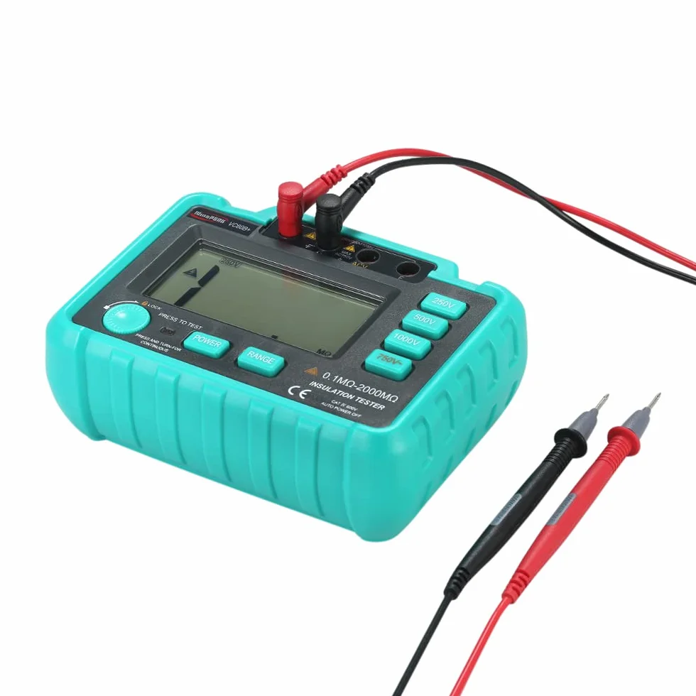 VC60B+ LCD Digital Insulation Resistance Tester Megohm Meter DC250V/500V/1000V AC 750V