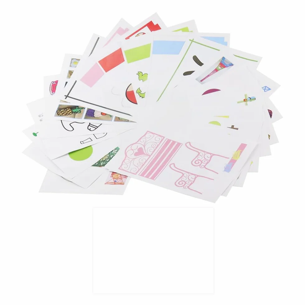20 Pezzi Modello di Graffiti di Pittura di Carta Penna 3D Modelli Penne 3D Carta per Modelli di Penna 3D Modello di Graffiti per la Penna 3D per Bambini Regalo Fai da Te