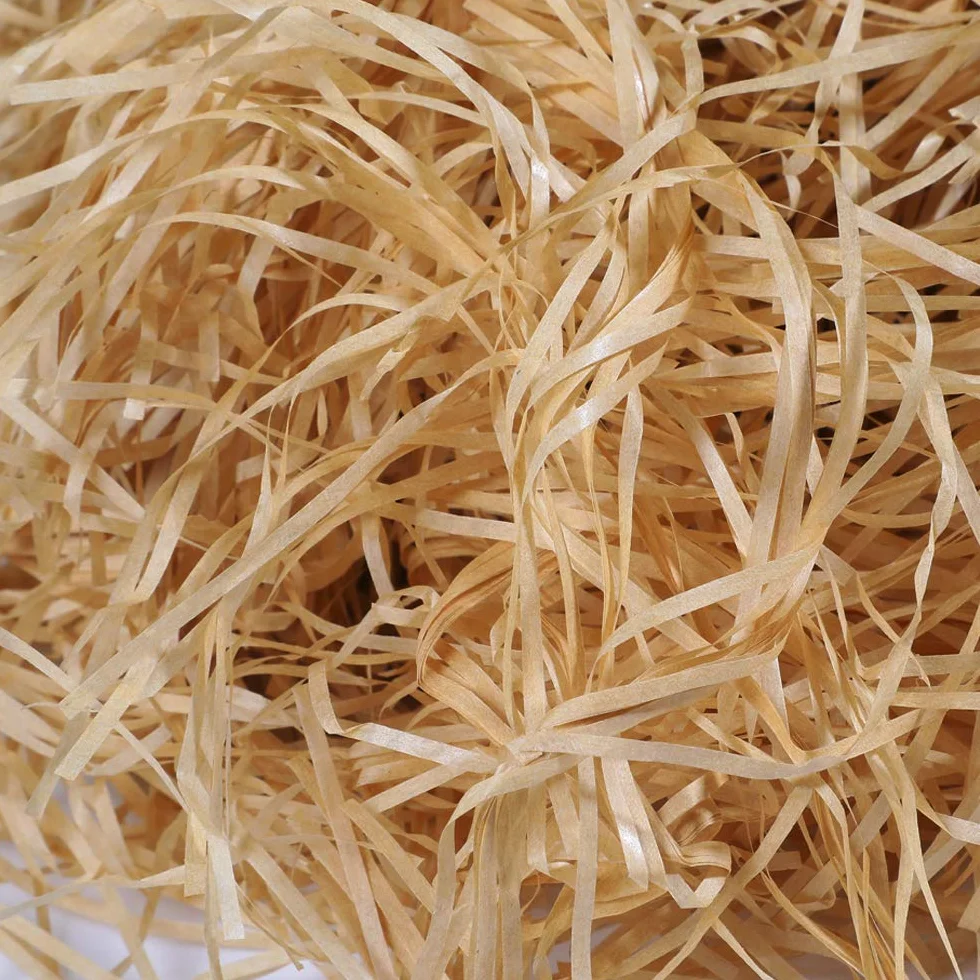 Hifot 100 Grammi Shred Carta Velina Regalo Imballaggio tagliuzzato Carta Kraft Regalo Cesto riempimento imballaggio Forniture per Feste - Khaki
