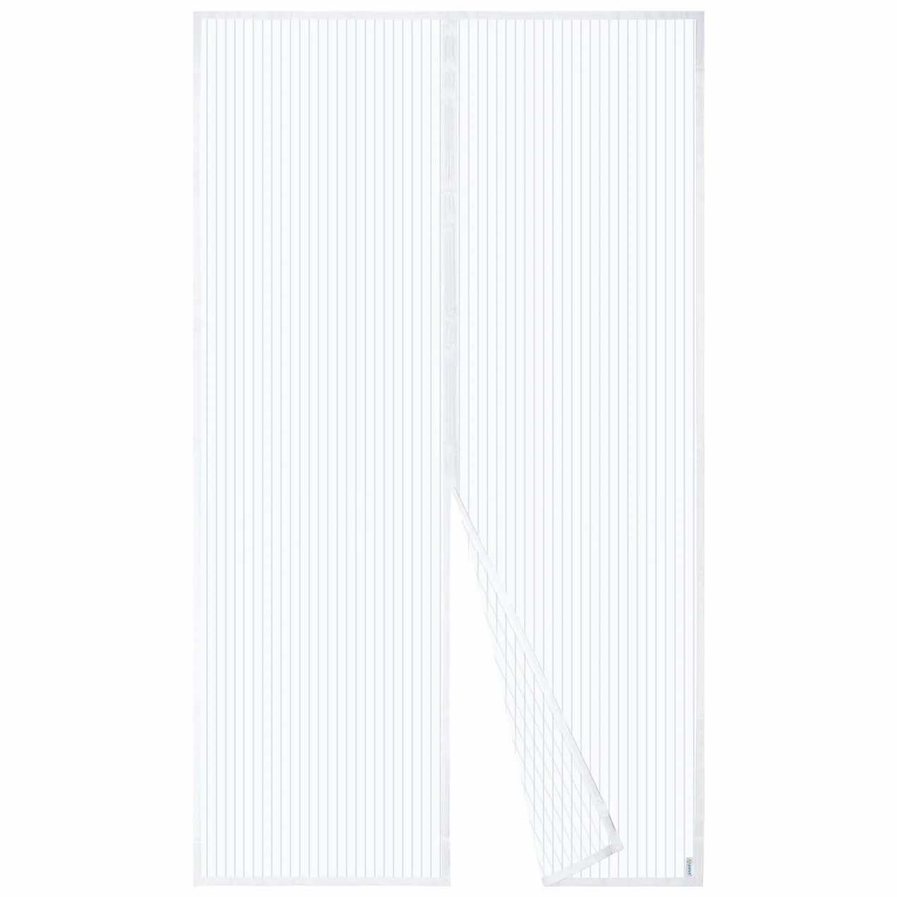 Apalus Zanzariera con Magneti per Porte, 140 x 240CM - Rete Fine, Tenda Totalmente Magnetica, si Chiude da Sola - Non Accorciabile (col. Bianco)