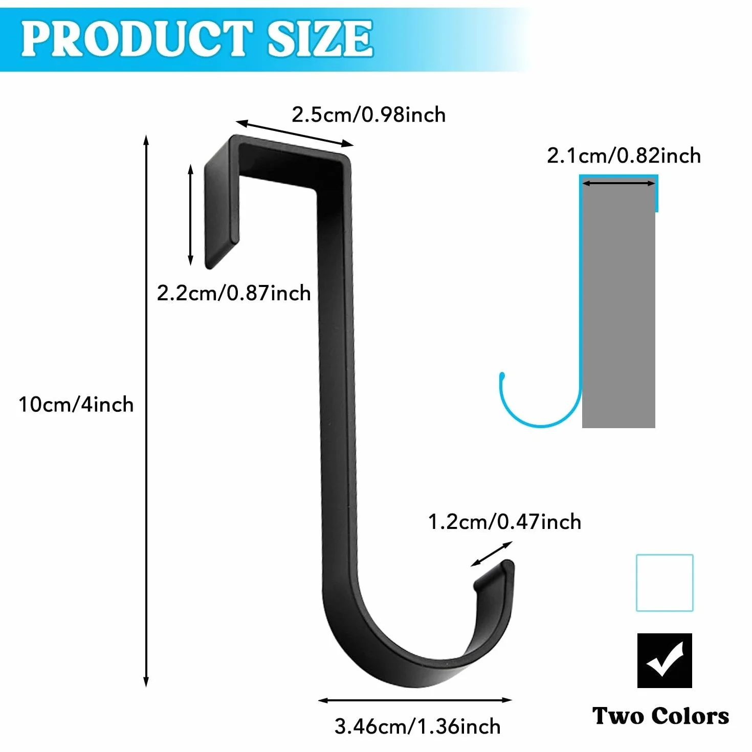 Faittoo Ganci per Termoarredo Bagno 4 Pezzi in Alluminio Adesivi