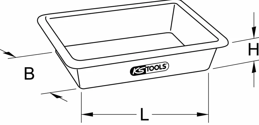 KS Tools 140.0041 Taca Murarska in Plastica, 13L