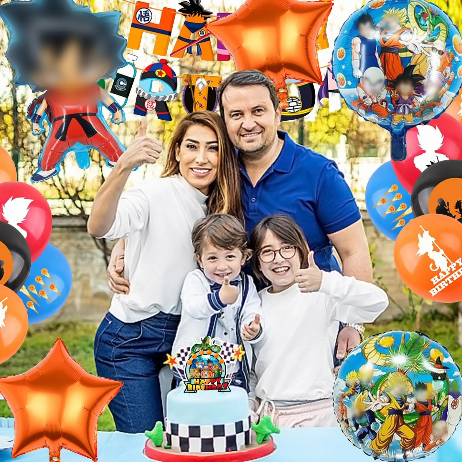 Dragnball Kit Compleanno 23 Pezzi Palloncini per Festa Bambini Ragazzi Ragazze