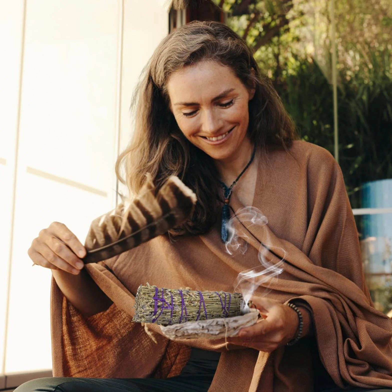 Lavanda Smudge Stick | Fascio di lavanda per bruciare - Arredamento alla lavanda Aromi rinfrescanti per la pulizia della casa Energia negativa per la pulizia del fumo