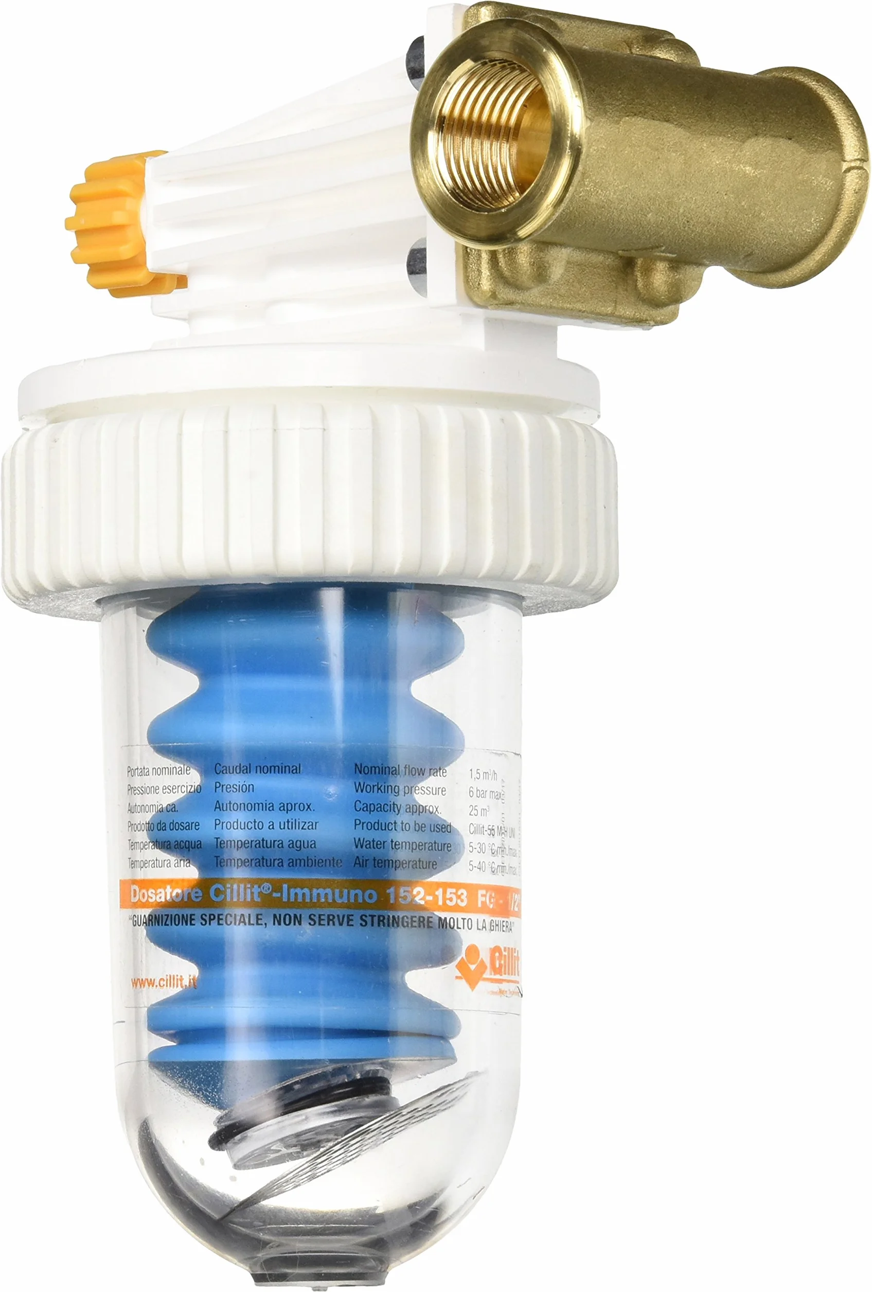 Cillit 012015 - Imuno 152 FG Dosatore di Polifosfati senza By-Pass, Bianco