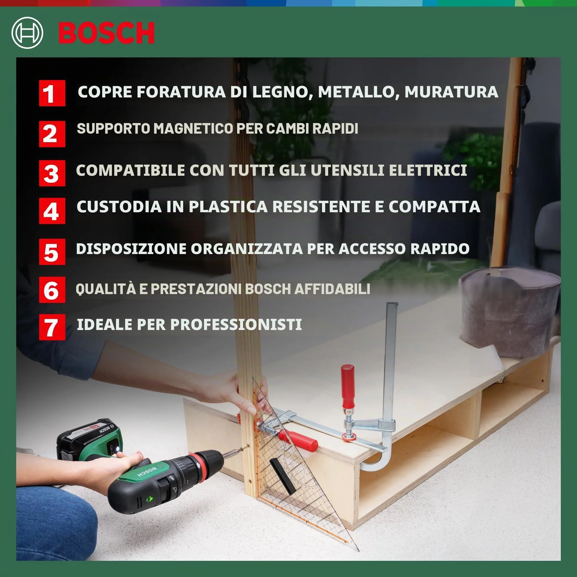 Bosch Set da 34 Pezzi di punte e bit avvitamento in titanio X-Line (per legno, pietra e metallo, accessori trapano)