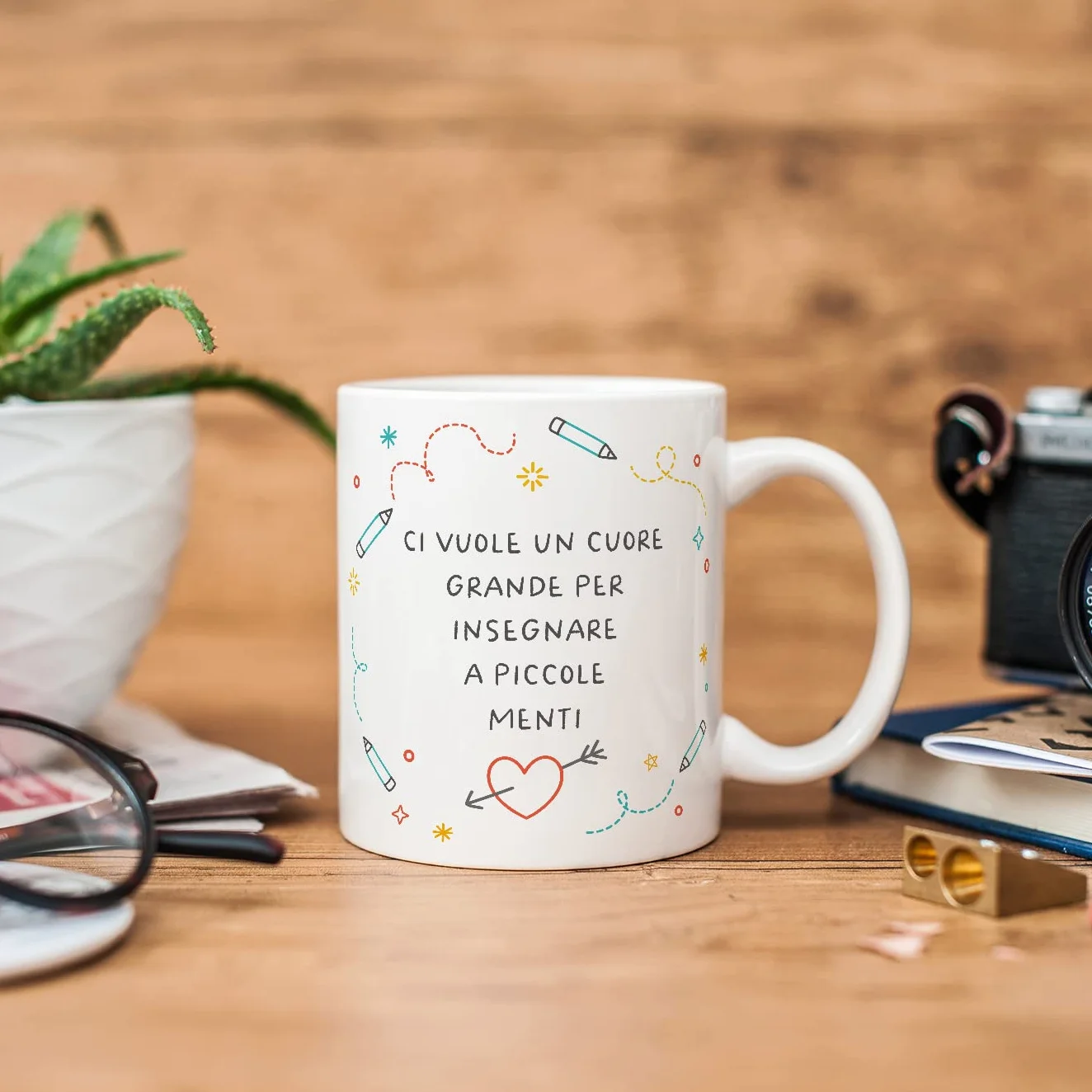 Tazza in ceramica per INSEGNANTE 11 oz 350 ml idea regalo compleanno natale laurea