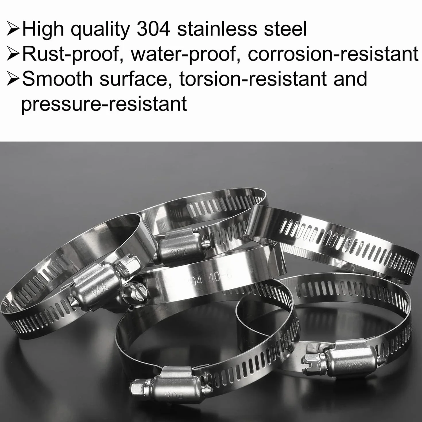 20 pezzi Fascette stringitubo in acciaio inox, 6-12mm morsetti per tubi a vite senza fine, morsetto per tubi, tubo del carburante, morsetto per tubazioni idrauliche, piscine, auto
