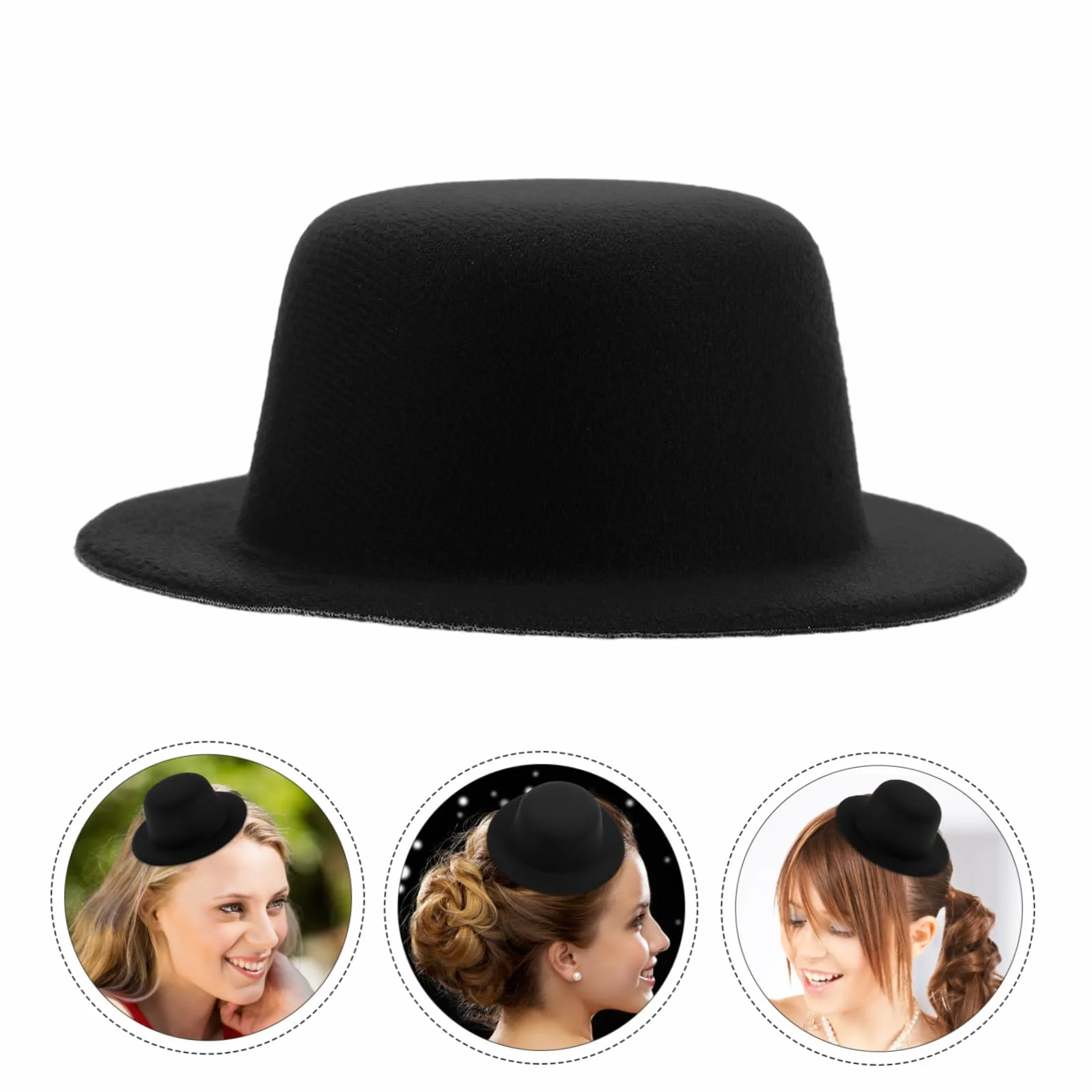 Mini Cappelli Formali Per Bambole Accessori Per e Decorazioni Per Paesaggi Miniatura Di Cappelli Neri Per Feste e Cosplay