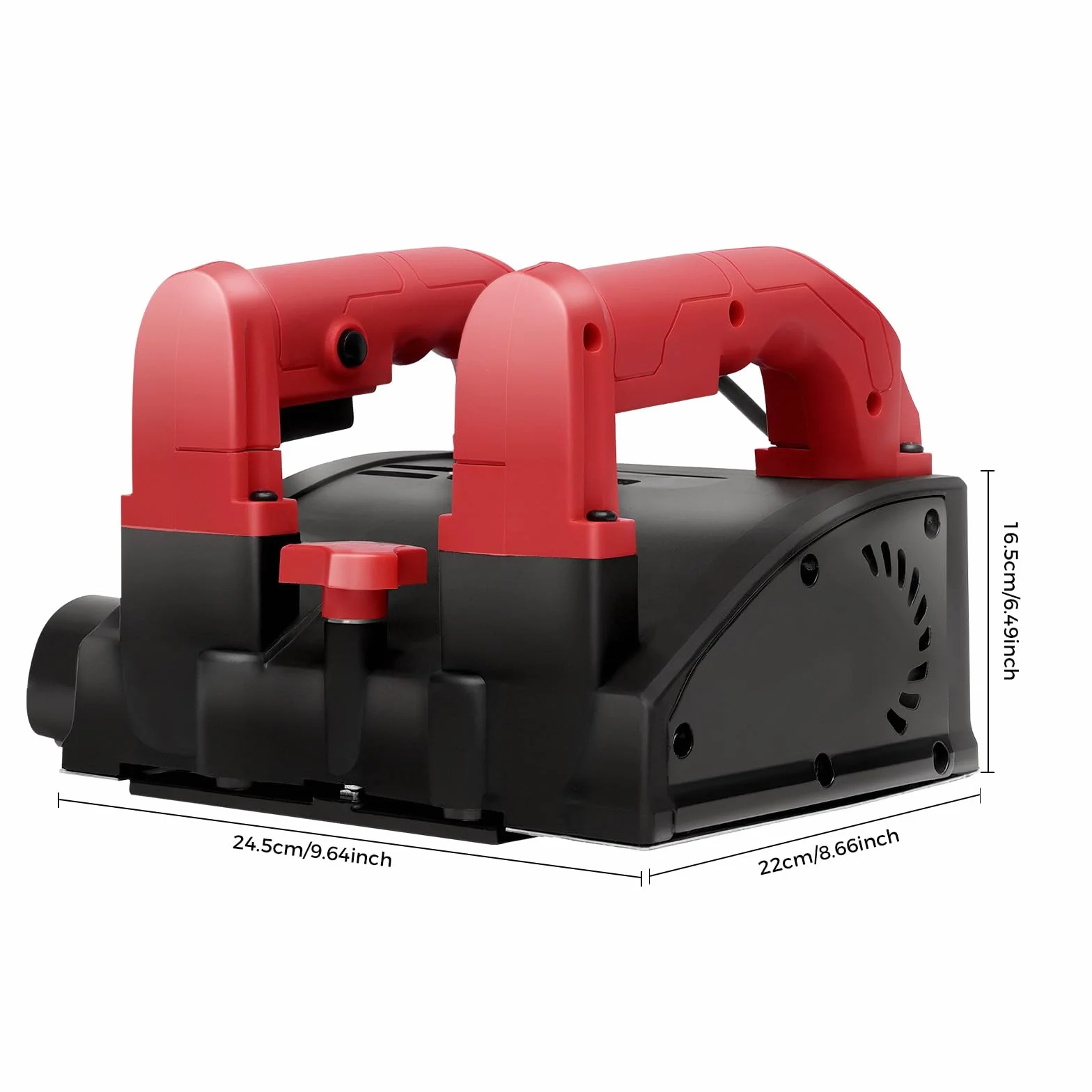 Piallatrice da parete e fresa per calcestruzzo, 1200 W, elettrica – Fresa per ristrutturazione con profondità di lavoro regolabile di 1 – 4 mm, 4000 giri/min, fresa per intonaco, fresa per muri