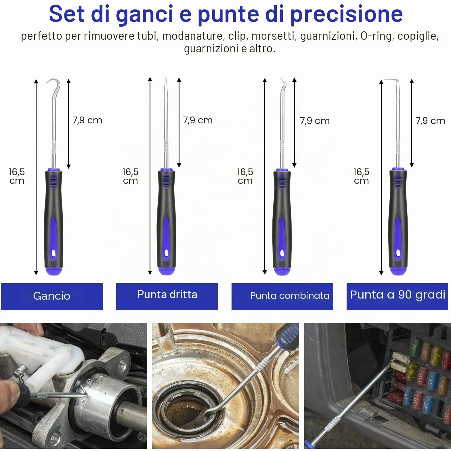 250 Pezzi Kit Smontaggio Pannelli Auto Attrezzi Auto Strumento di Rimozione Auto Cunei di Plastica Leve Kit di Installazione Strumenti per Smontare Pannello Interno Auto Radio (Blu)