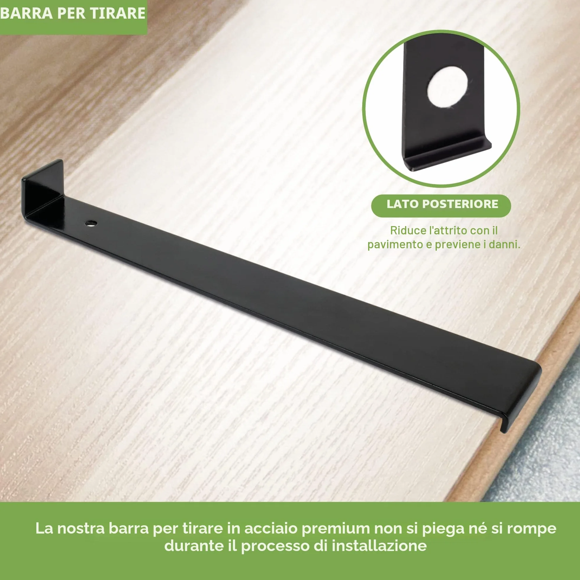 BLOSTM Kit Montaggio Laminato - 30 Distanziatori Pavimento, Martello di Gomma a Doppia Faccia, Robusto Blocco per Maschiare, Barra di Trazione Incastro in Acciaio