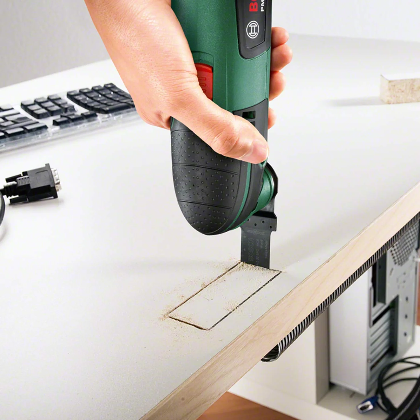Bosch Home and Garden PMF 220 CE Utensile Multifunzione, W, 220 V, Schwarz, Grün