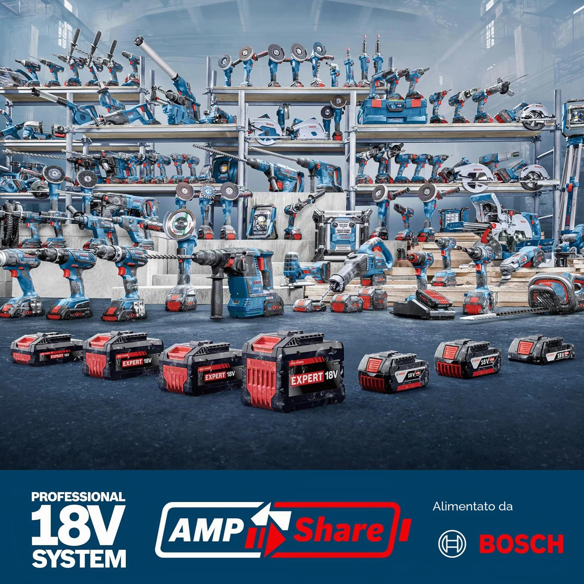 Bosch Professional 18V System Radio da cantiere a batteria GPB 18V-2 SC (ricezione tramite DAB+, Bluetooth, FM e AUX, incl. 1 alimentatore, 1 cavo AUX, 1 batteria a bottone al litio da 3V CR2032)