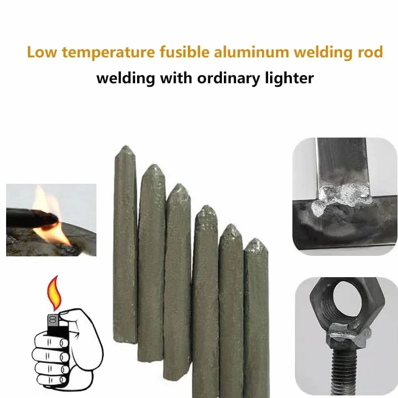Bacchette for saldatura con nucleo in polvere da 78 mm - for saldatura di rame, alluminio, acciaio inossidabile - Forniture for saldatura ad alta e bassa temperatura(10PCS)