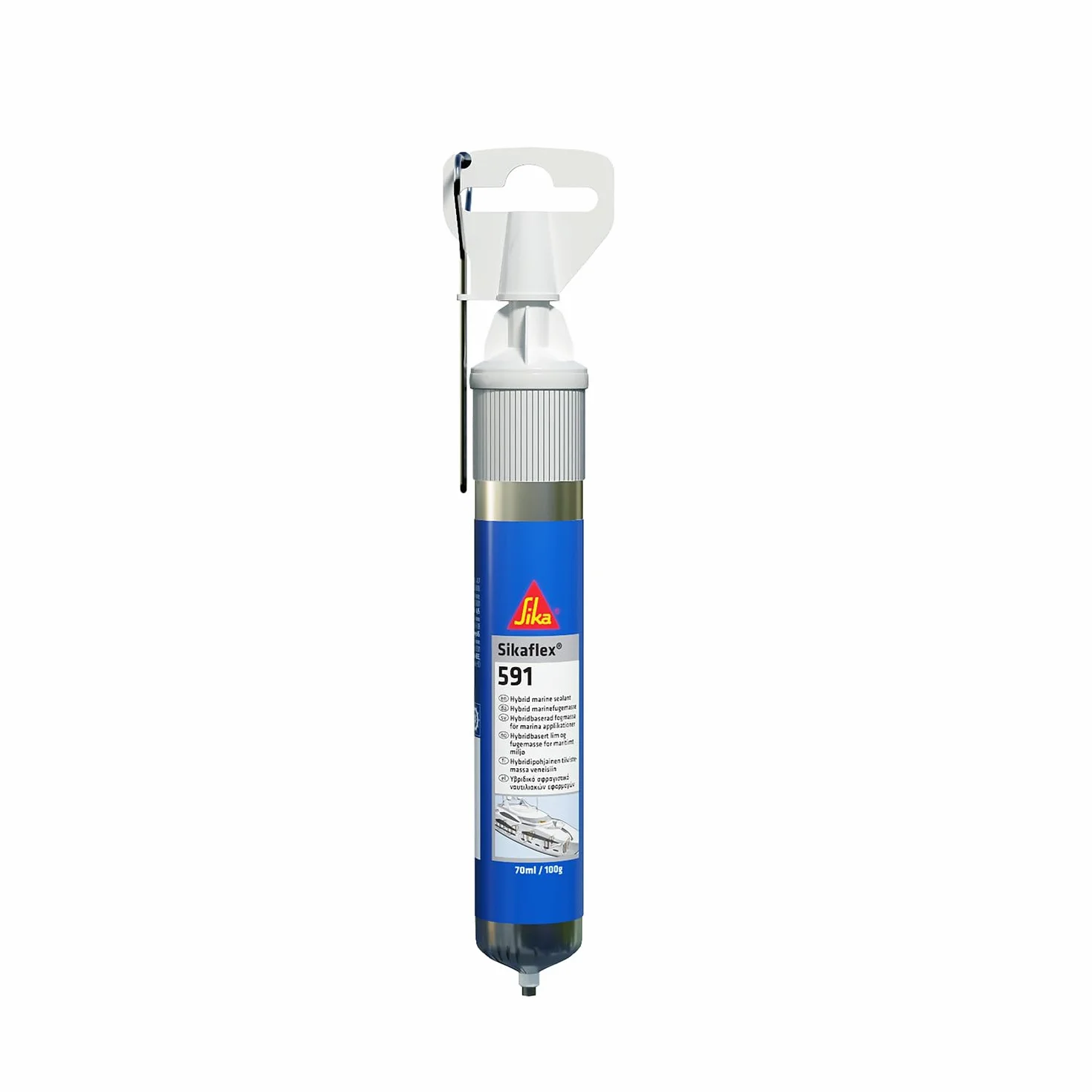 SIKA - Sigillante nautico multiuso - Sikaflex 591, Bianco - Formato Mini per piccole riparazioni in barca - Massima sicurezza contro l'acqua - 70ml