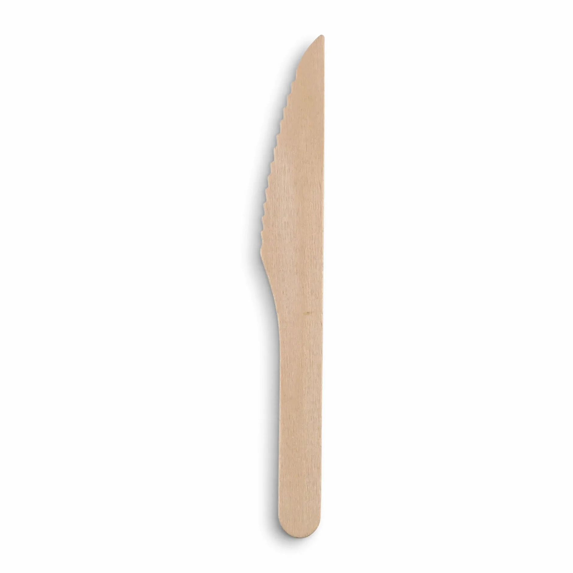 BIOZOYG Coltello di legno posate monouso set da tavola usa e getta