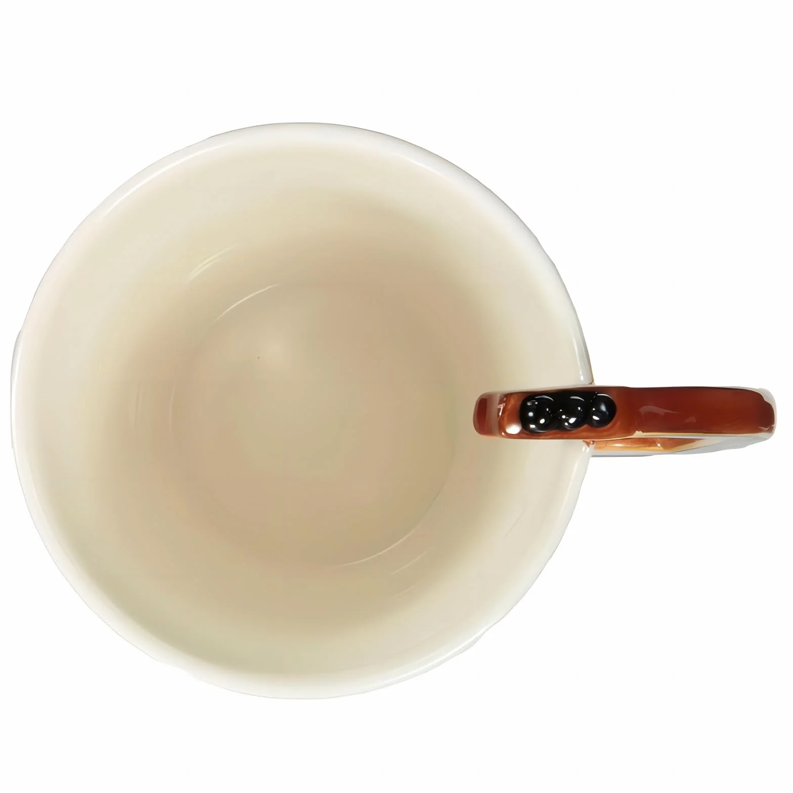 Ceramiczny kubek kreatywny 250 ml z uchwytem w kształcie gitary, na kawę, herbatę, mleko, pomysł na prezent (gitara drewniana)