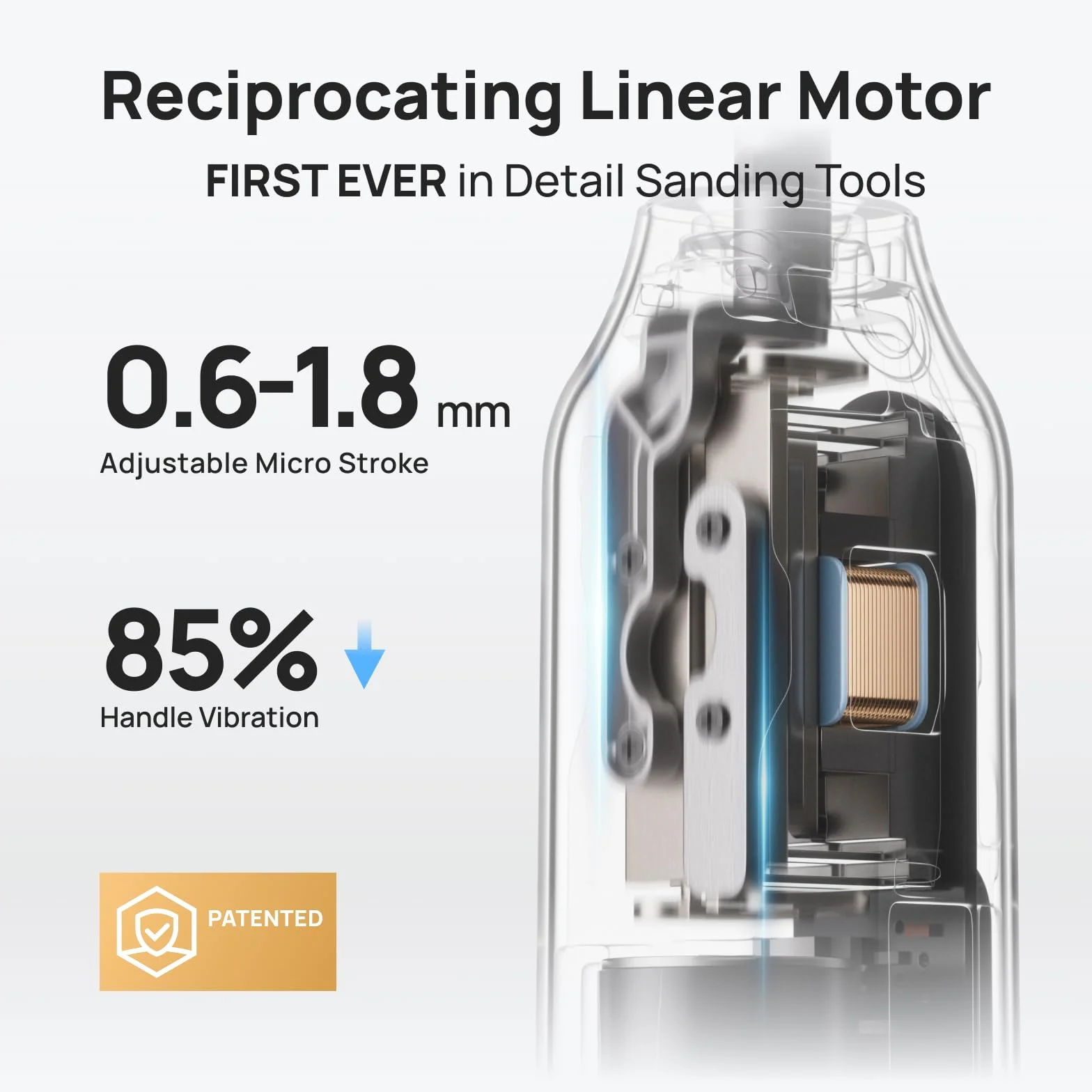 HOZO NeoSander Mini levigatrice elettrica multifunzione 13.000 spm per stampa 3D modellismo fai da te