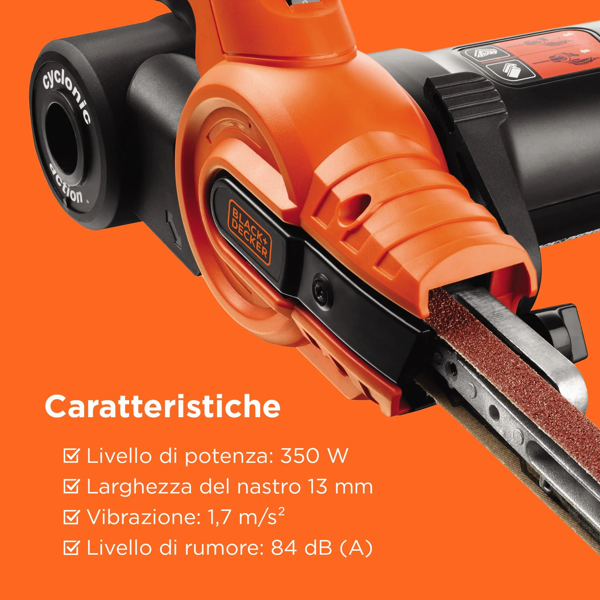 BLACK+DECKER KA900E-QS Lima a Nastro 350W 13 mm