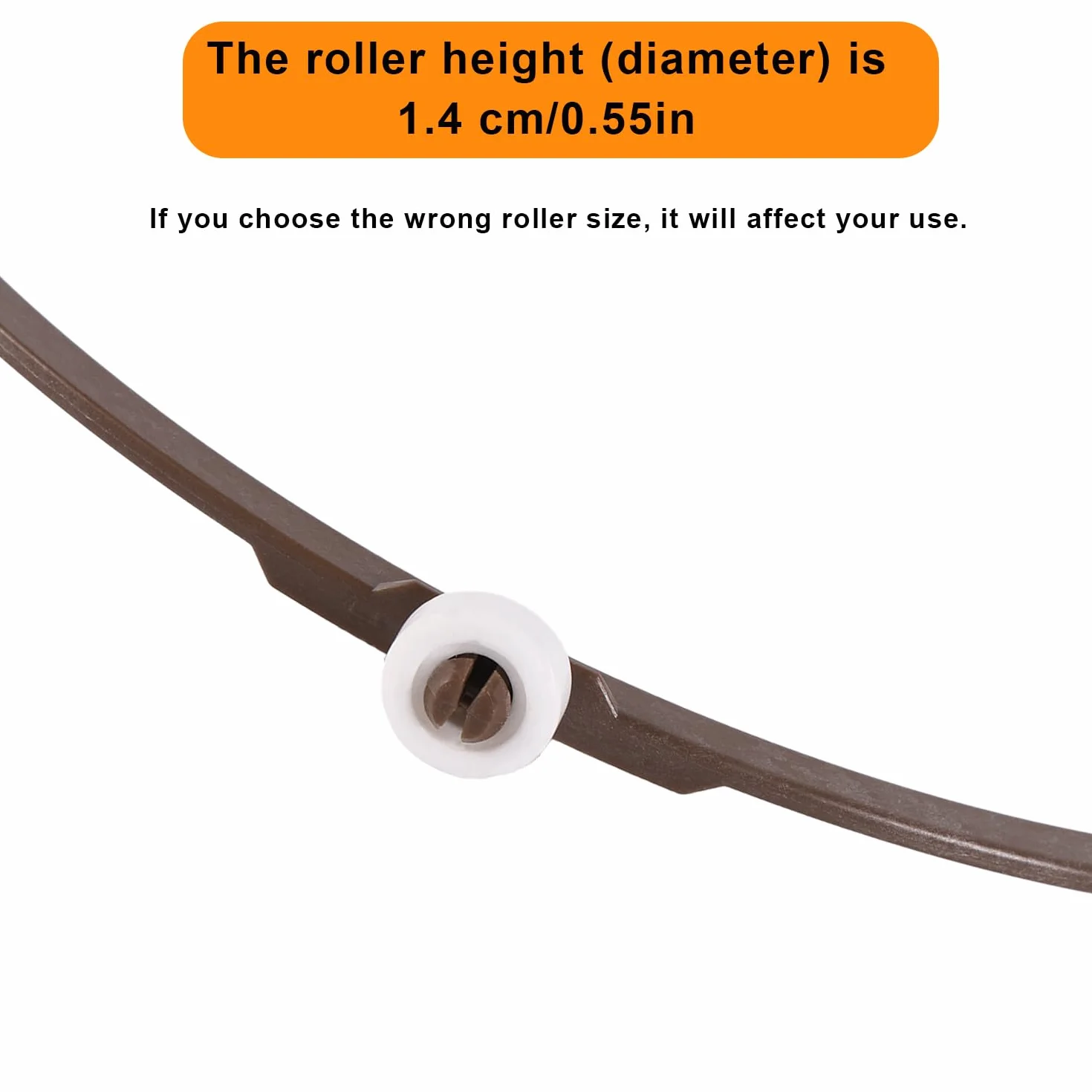 Anello di Ricambio Piatto Girevole per Microonde 18,9 cm Plastica Resistente Rulli 14 mm Supporto Universale Vassoio Vetro