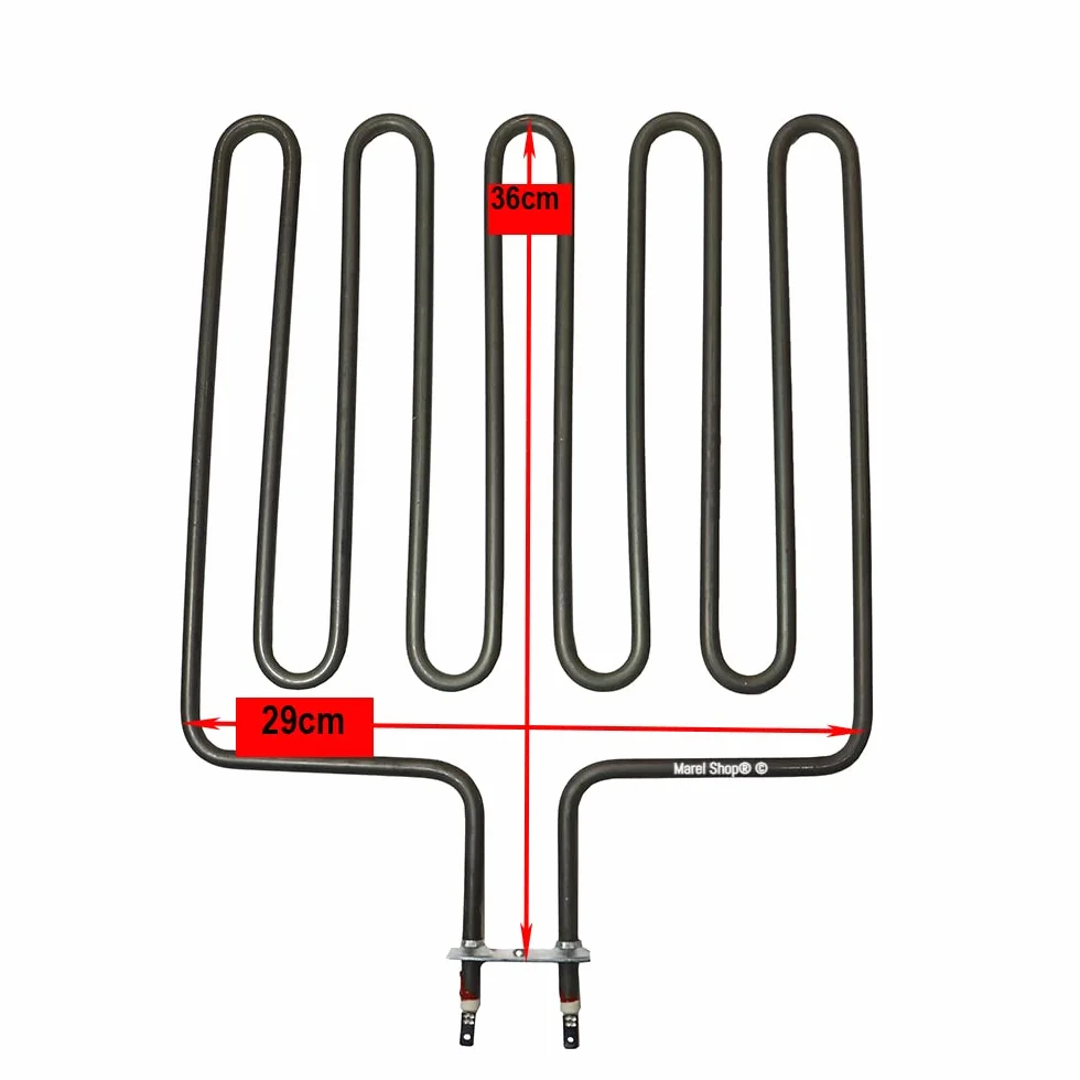 Marel Shop® - Resistenza per Sauna Compatibile con Helo SEPC65 Alta qualità 2670 W 230 V Lunghezza 36 cm Larghezza 29 cm