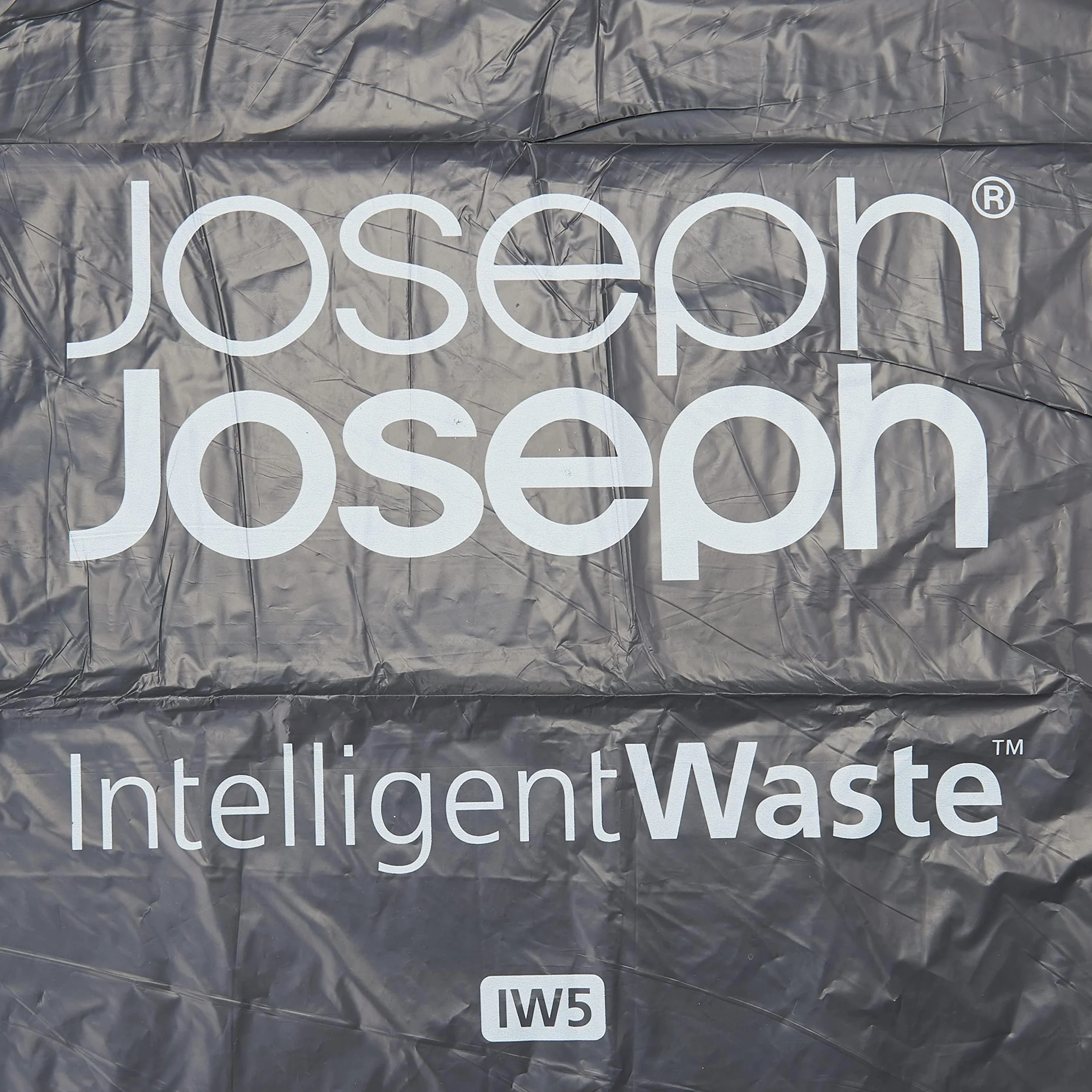 Joseph Joseph - IW5, sacchetti spazzatura con manici a coulisse, extra resistenti, compatibili con bidone Titan 20 - Confezione da 20 pezzi- grigio, 40 litri