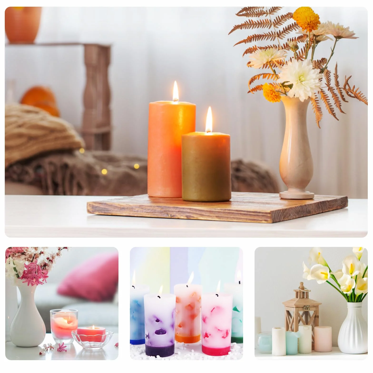 Colori a Candela - 18 Coloranti Liquidi per Candele Fai da Te, Altamente Concentrati per Cera di Soia, Gel e Paraffina
