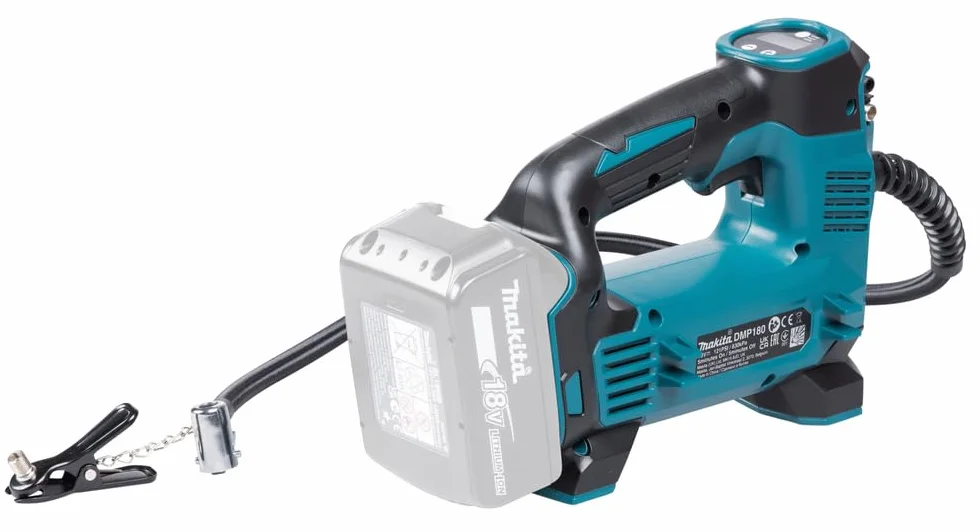 Makita COMPRESSORE ARIA PORTATILE 18V 0.83MP+LED+AUTOSTOP, nero