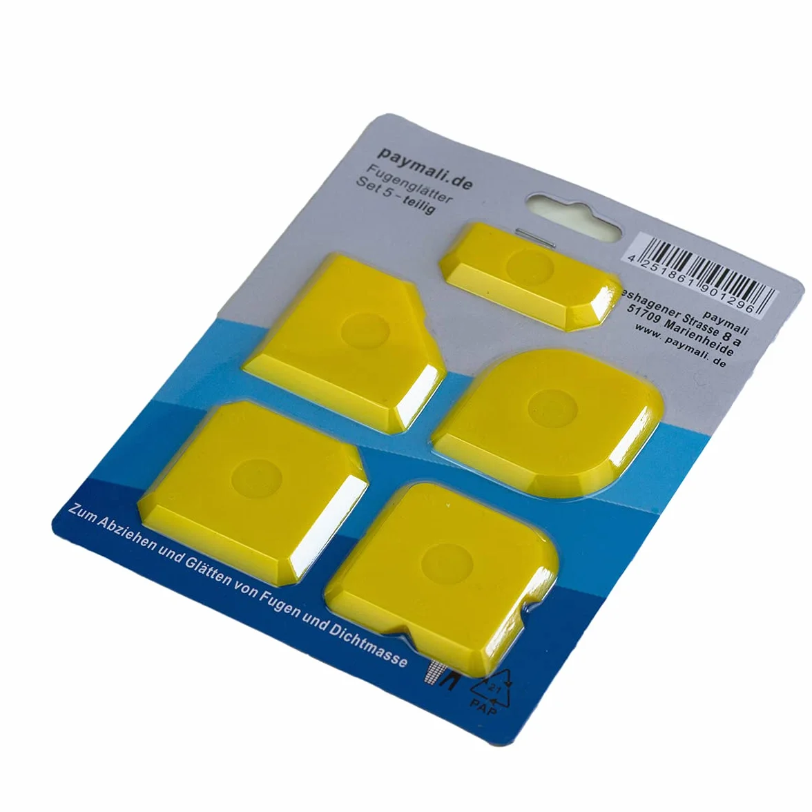 Set di 5 spazzole per fughe, per silicone e acrilico