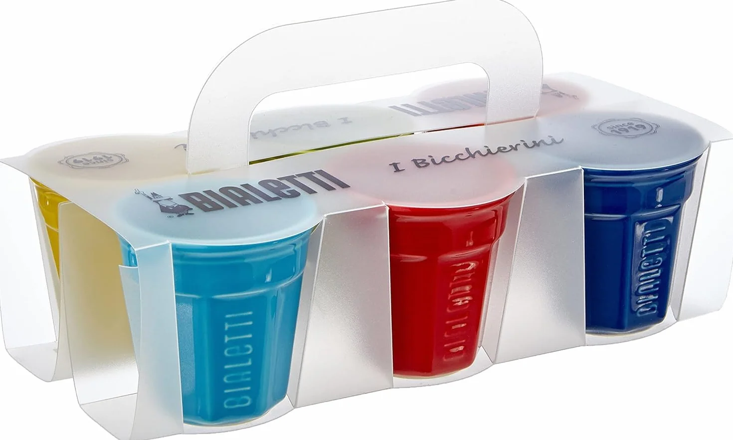 Bialetti Bicchierini Set 6 Porcellana Multicolor