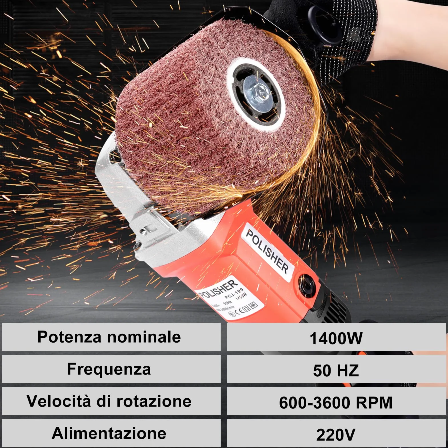 HYCHIKA Rettificatrice per ristrutturazione esterna 1400 W