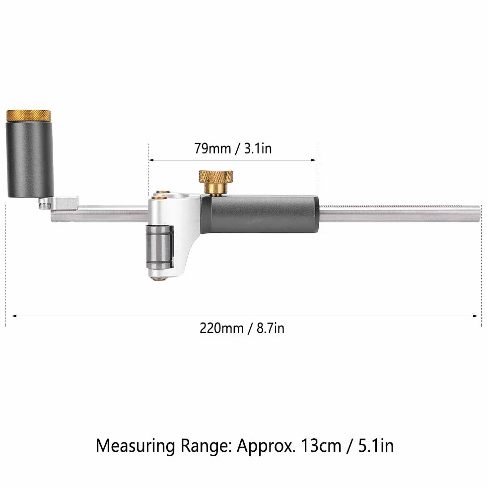 Strumento Per Tracciare Il Legno Strumento Per Tracciare Ad Arco Lineare Righello Per Tracciatore a Doppio Scopo Strumenti Per Tracciare Multifunzionali Fai-da-te Per La Lavorazione del Legno Per La L