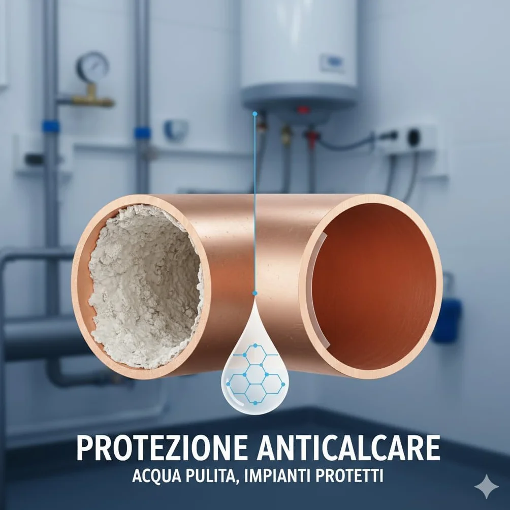 Polifosfati Anticalcare Universali per Dosatore Caldaia Ricarica Ricambio Made in Italy Set 18 Pezzi