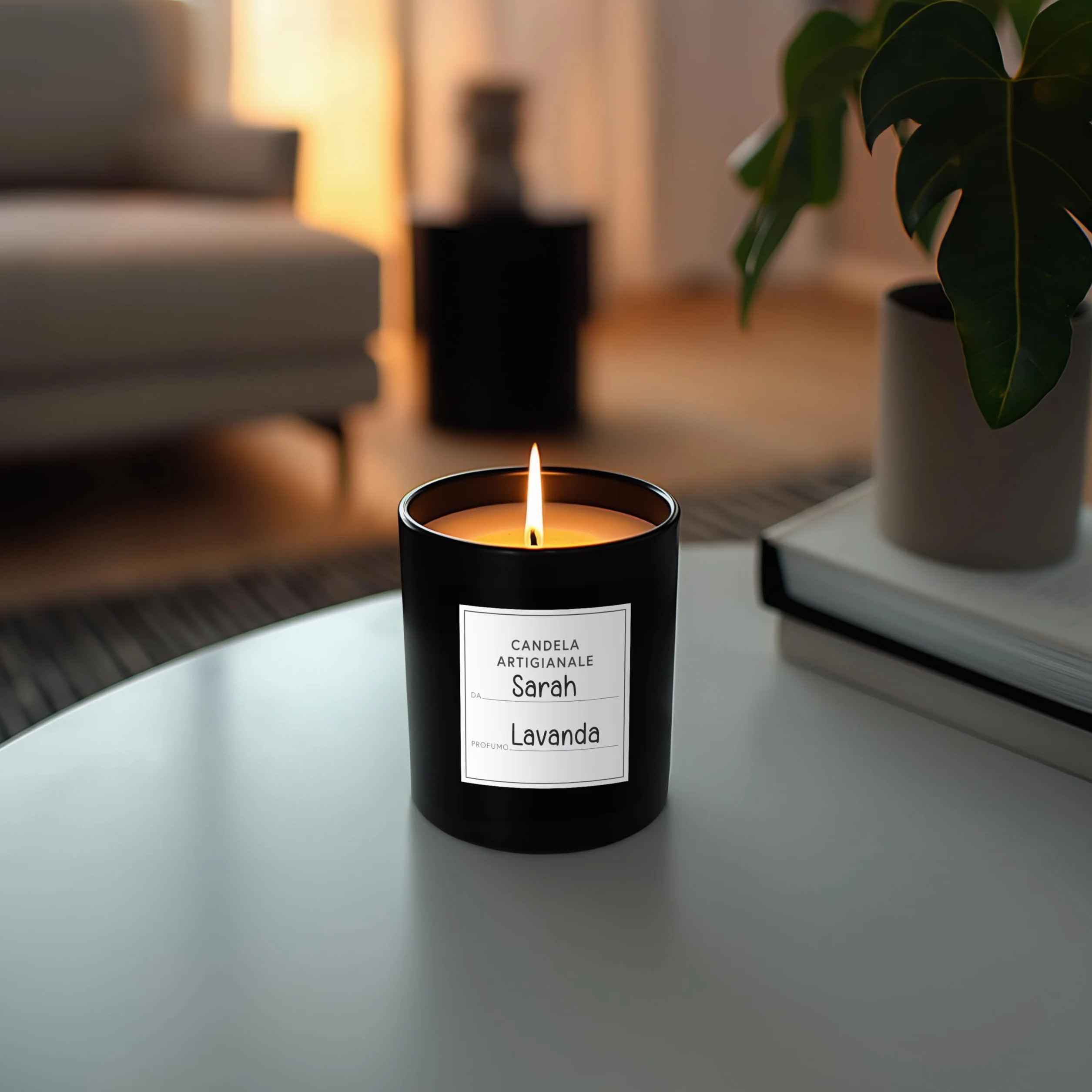 Winter Shore 270ml Barattoli per Candele [Pacco da 12] - Contenitori per Candele Vuoti Smerigliati Neri con Coperchi in Bambù, 15 Etichette Stampate e 15 in Bianco, Penna -Lavabili in Lavastoviglie