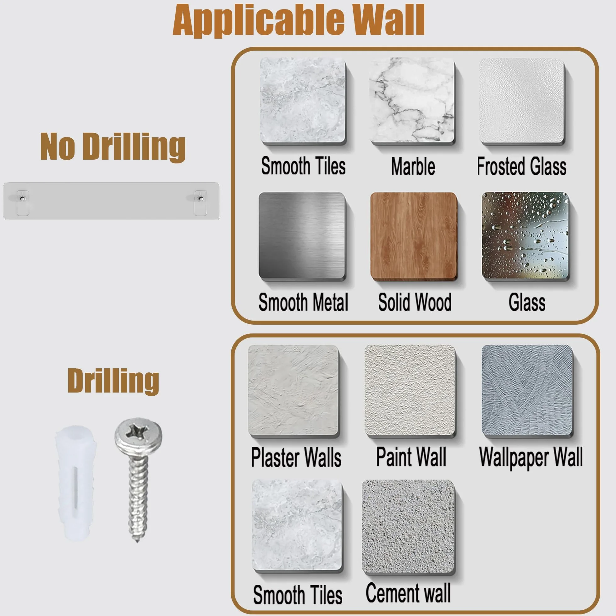 Wisfame Mensole da Muro Design Bianco, Moderne Mensola Decorative per Espositori Set di 3, Metallo Scaffale da Parete per Soggiorno, Camera da Letto, Cucina, Studio, Mensola Bagno Senza Foratura