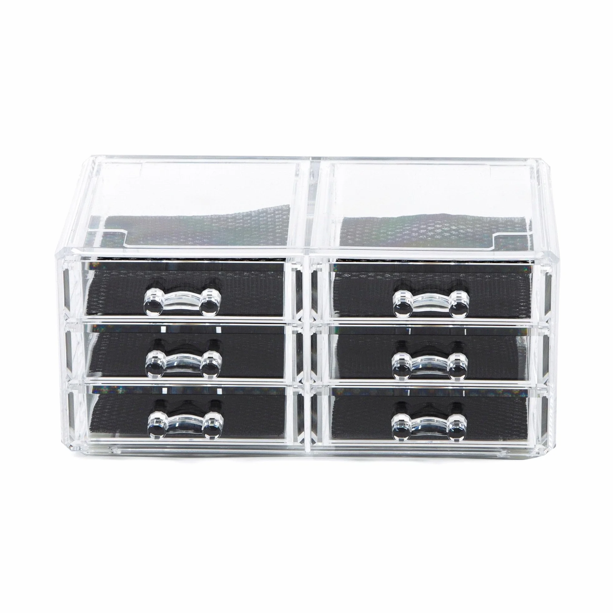 Compactor Bijoux Organizer 6 Cassetti, Polistirene Trasparente, 23.8 x 15 x H. 11 cm