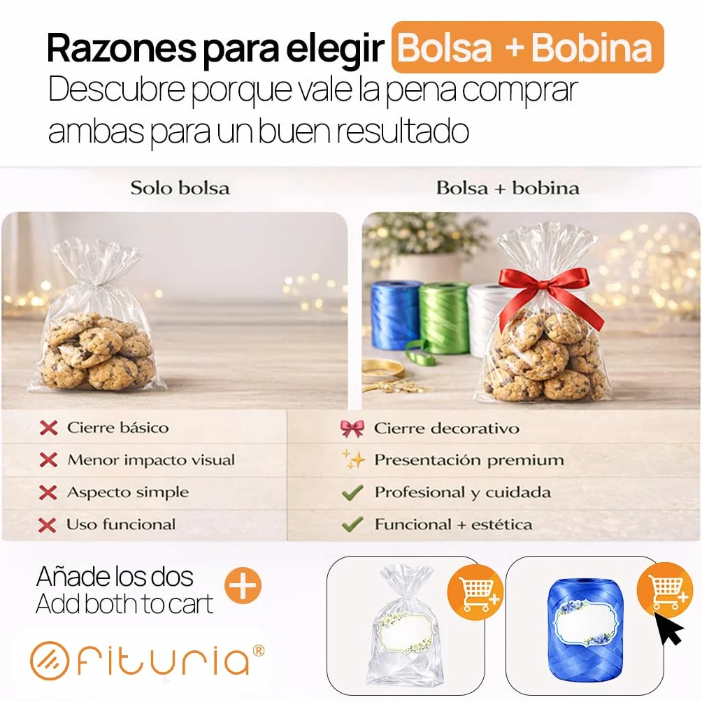 Ofituria Sacchetti Cellophane Trasparenti 7 x 10 cm, Sacchetti Trasparenti per Caramelle e Confetti, Bustine Trasparenti Regalo per bomboniere e Confezioni, 1 Pack (100 Sacchetti)
