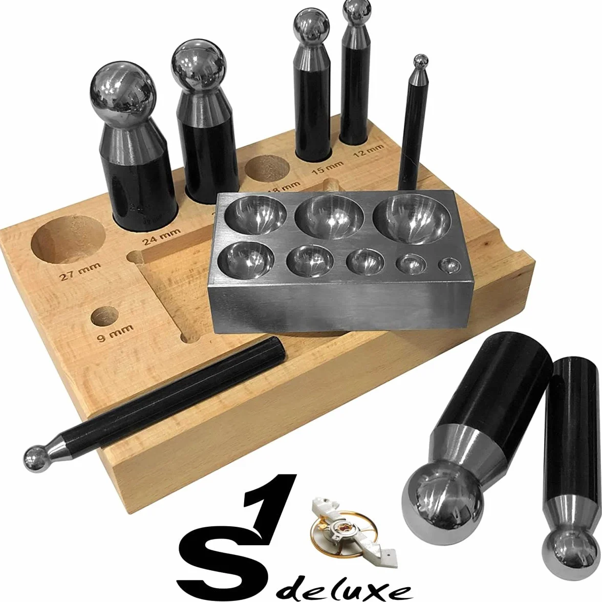 S1 Deluxe 8 imbottitori, bottoniera con base in legno